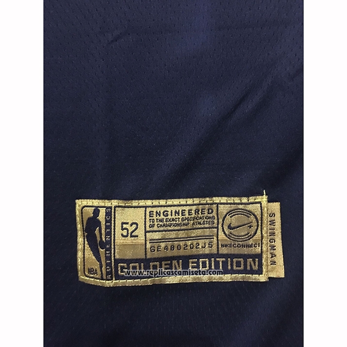 Camiseta Golden Edition Los Angeles Lakers Lebron James #23 Negro